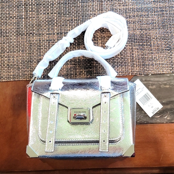 Michael Kors Manhattan Silver Medium 